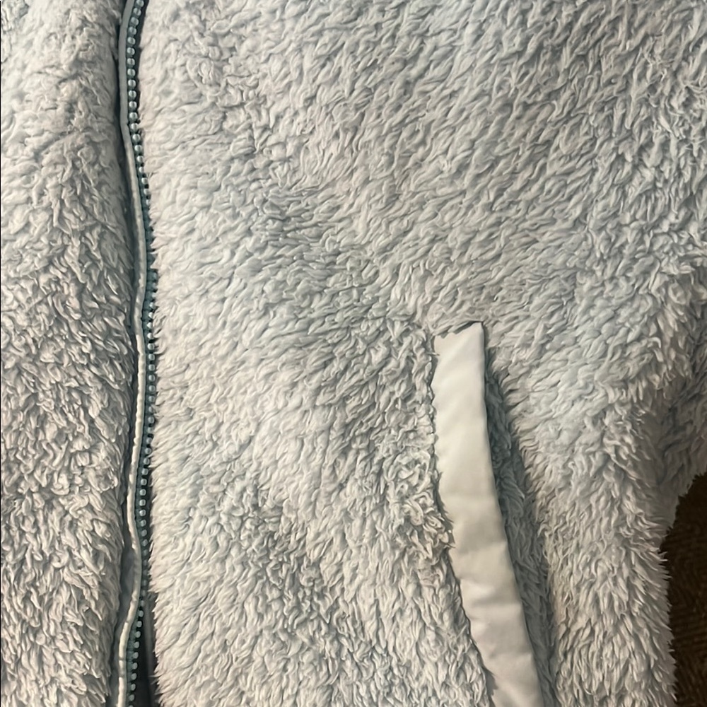 Patagonia Los Gatos Fleece Vest baby blueXS Sherpa Hiking Outdoor - Picture 10 of 10